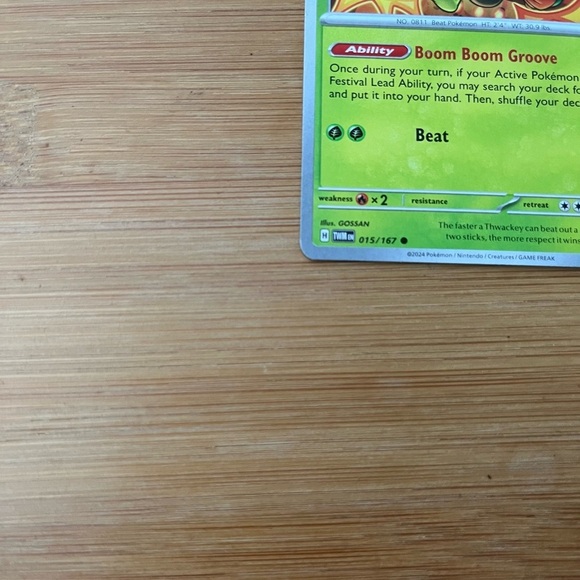 Thwackey Pokémon Card Sv 06 Twilight Masquerade Common Card - Picture 7 of 14